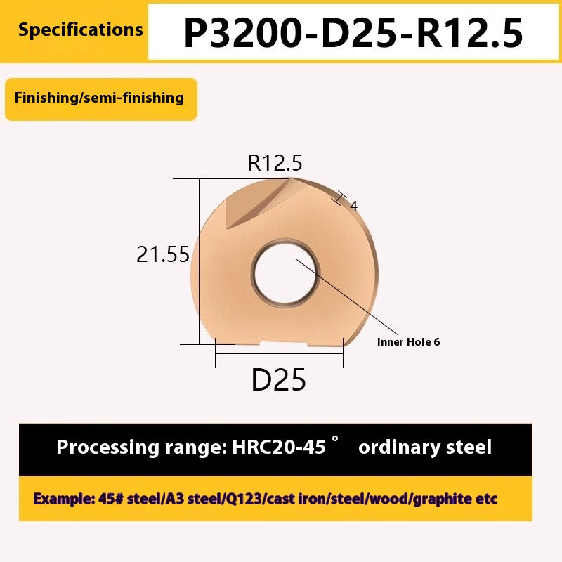 1149-South Lion Ball End Semicircular Inserts Finishing R4R5R6R8R10R12.5R15R16 20ZPFG/BNMP3202 Shandong Denso Pricision Tools Co.,Ltd.
